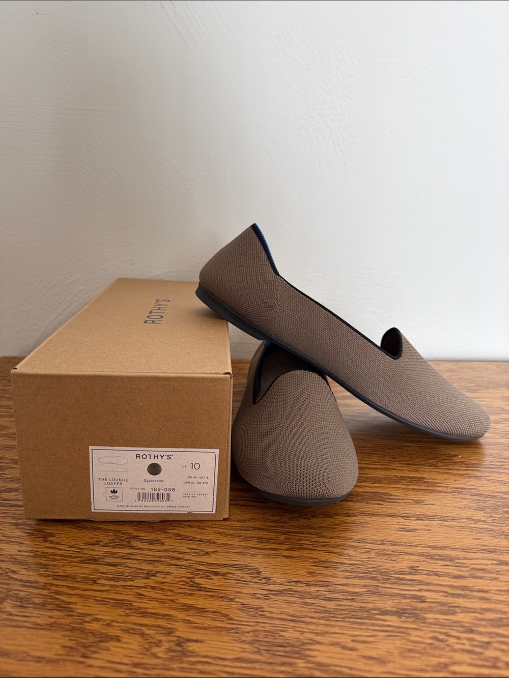 Rothy’s Lounge Loafer Sparrow Women’s 10 EU 40